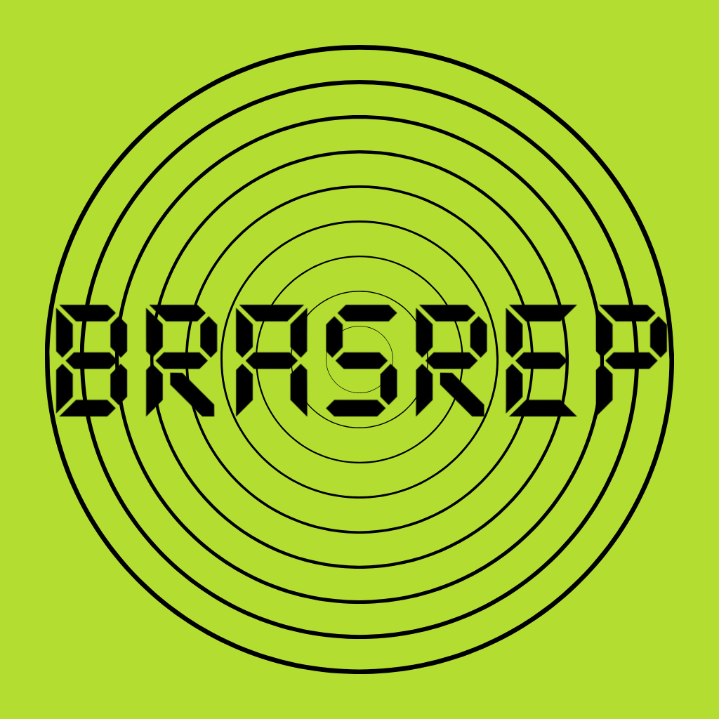 Aqui é o ícone (logomarca) do site Brasrep, composto de um quadrado na cor verde amarelado, contendo nove circunferências concêntricas na cor preta e de tamanhos diferentes. 
              Na área mediana do quadrado há a palavra BRASREP, na cor preta, com fonte no estilo DS-Digital.